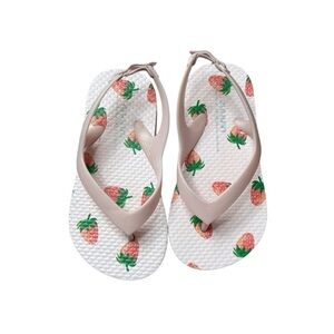 Toddler size 8 Strawberry Thong sandals/flip-flops Old Navy